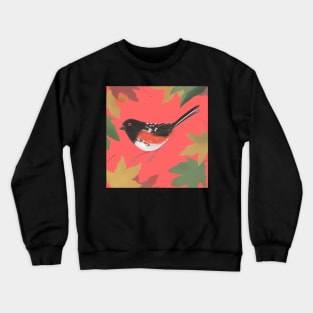 BC Spotted Towhee & Maple Crewneck Sweatshirt